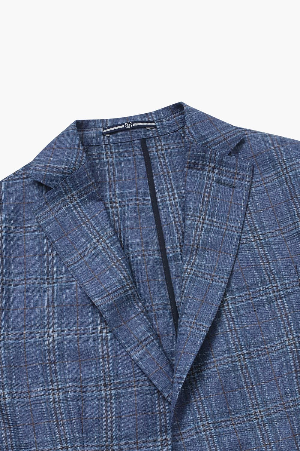 SALENTO 실크 혼방 206 블루 테일러드 자켓