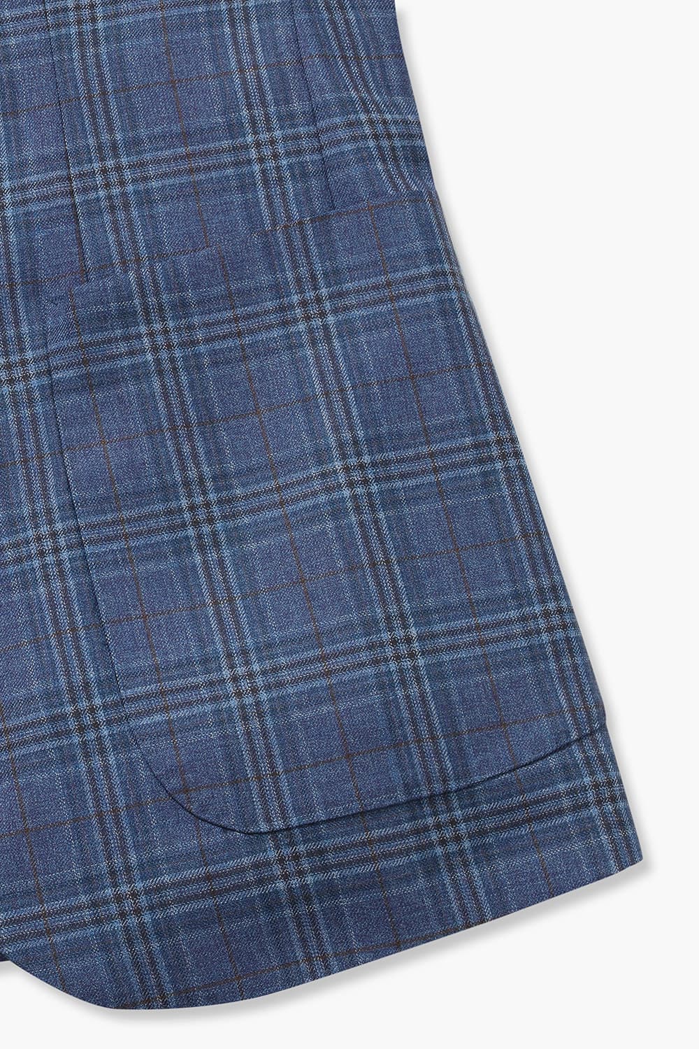 SALENTO 실크 혼방 206 블루 테일러드 자켓