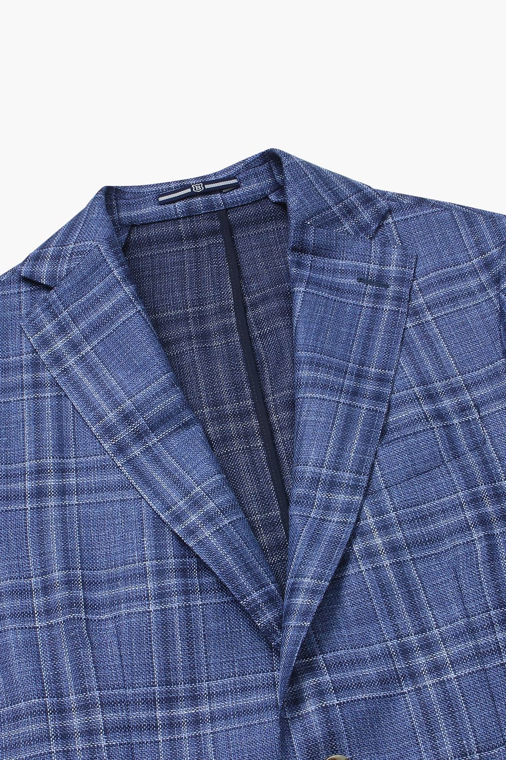 SALENTO 실크 혼방 201 블루 테일러드 자켓