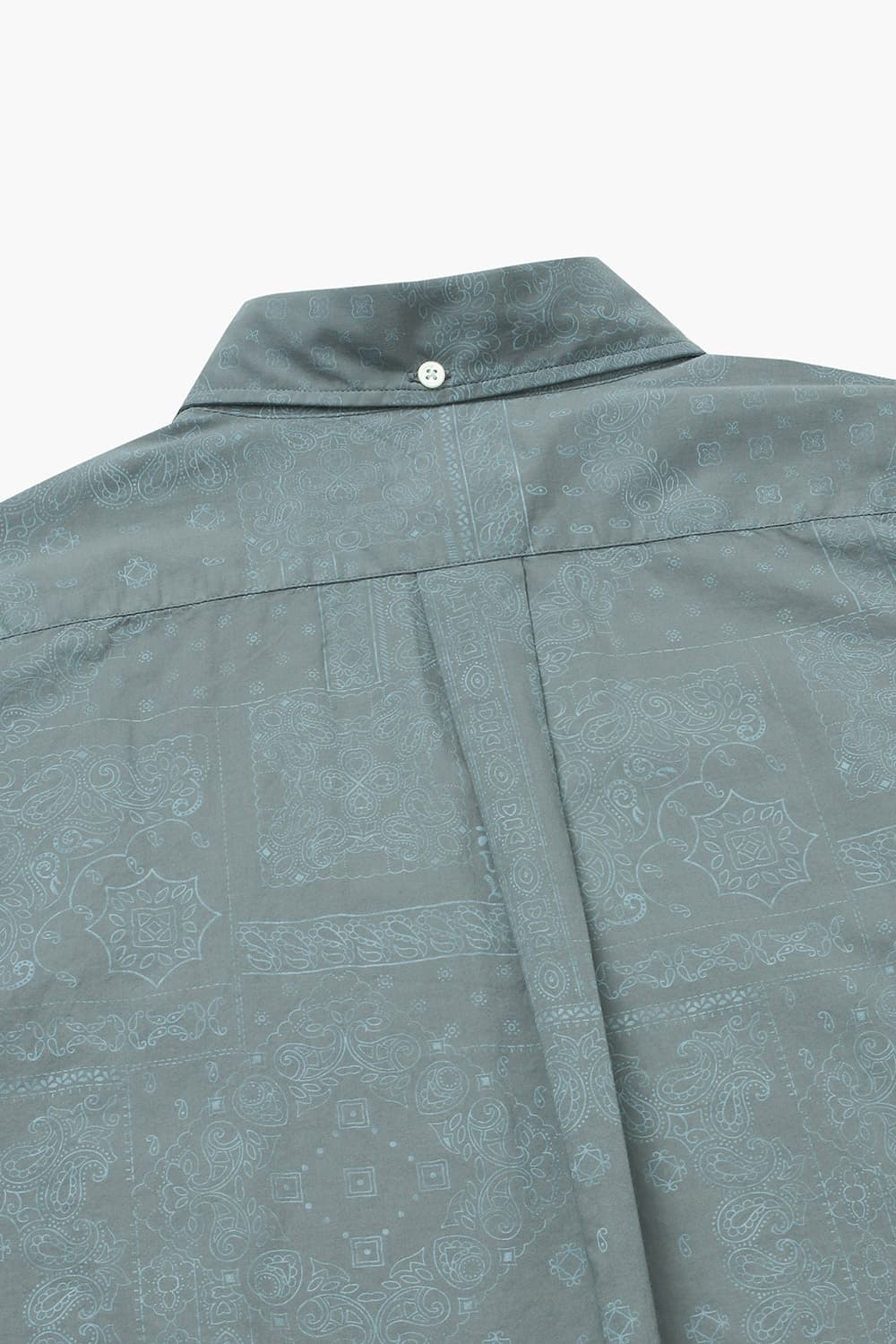 PITT 코튼 웨스턴 패턴 버튼 다운 카라 006 블루그린 셔츠