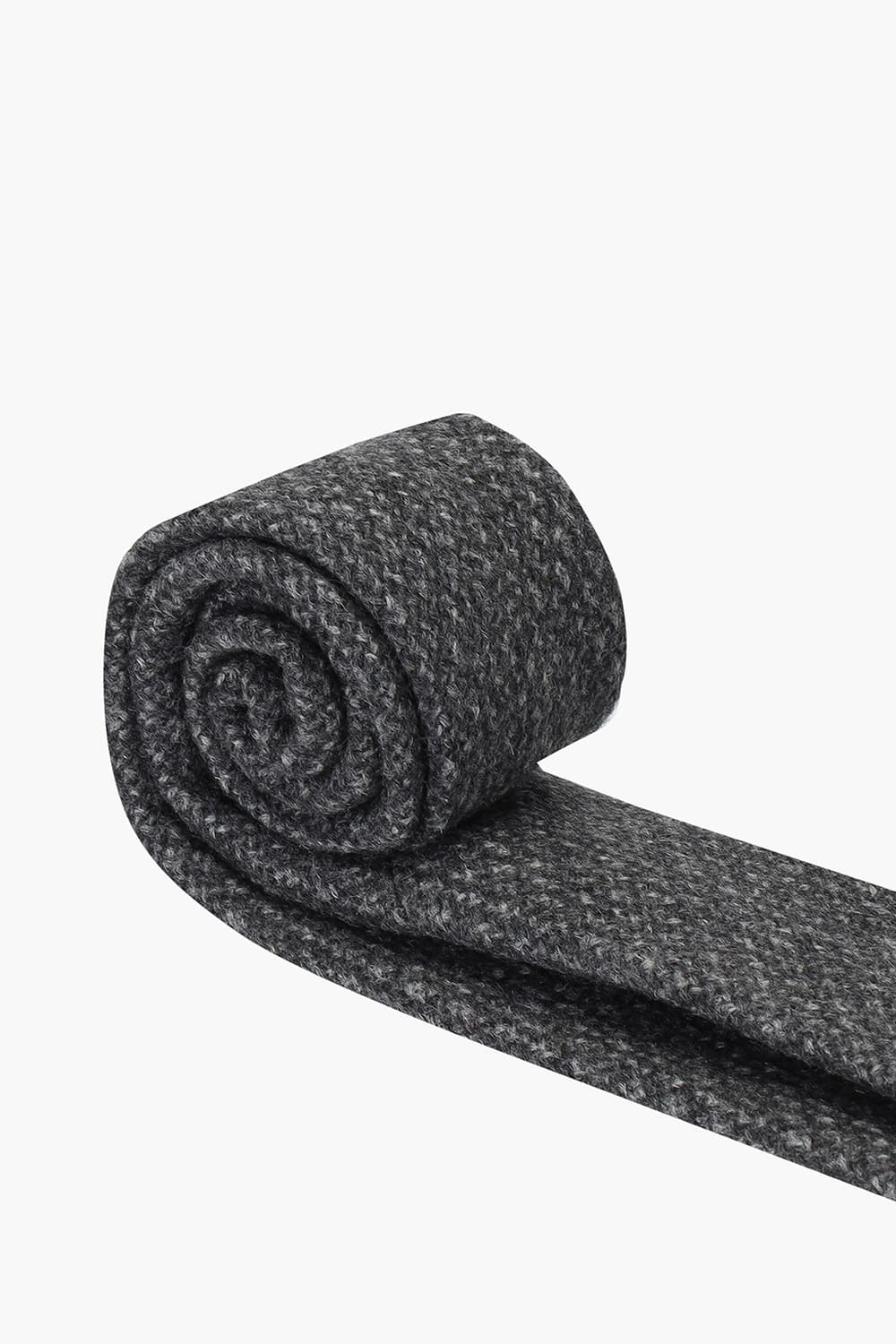 울 실크 혼방 깅엄 체크 106 차콜그레이 넥타이