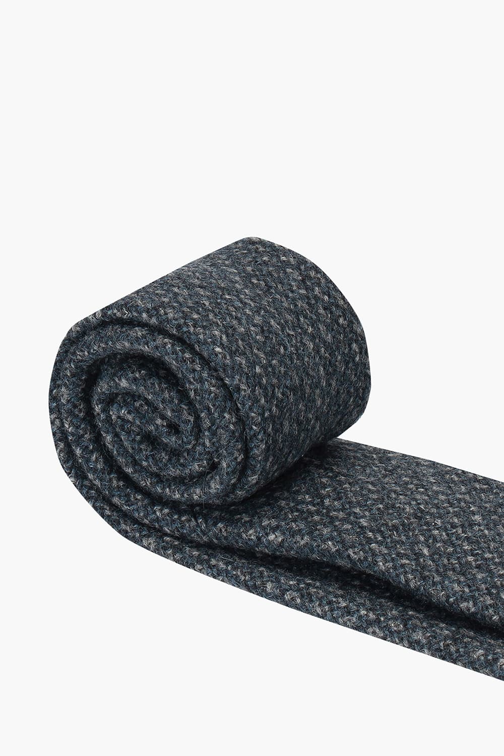 울 실크 혼방 깅엄 체크 106 다크네이비 넥타이