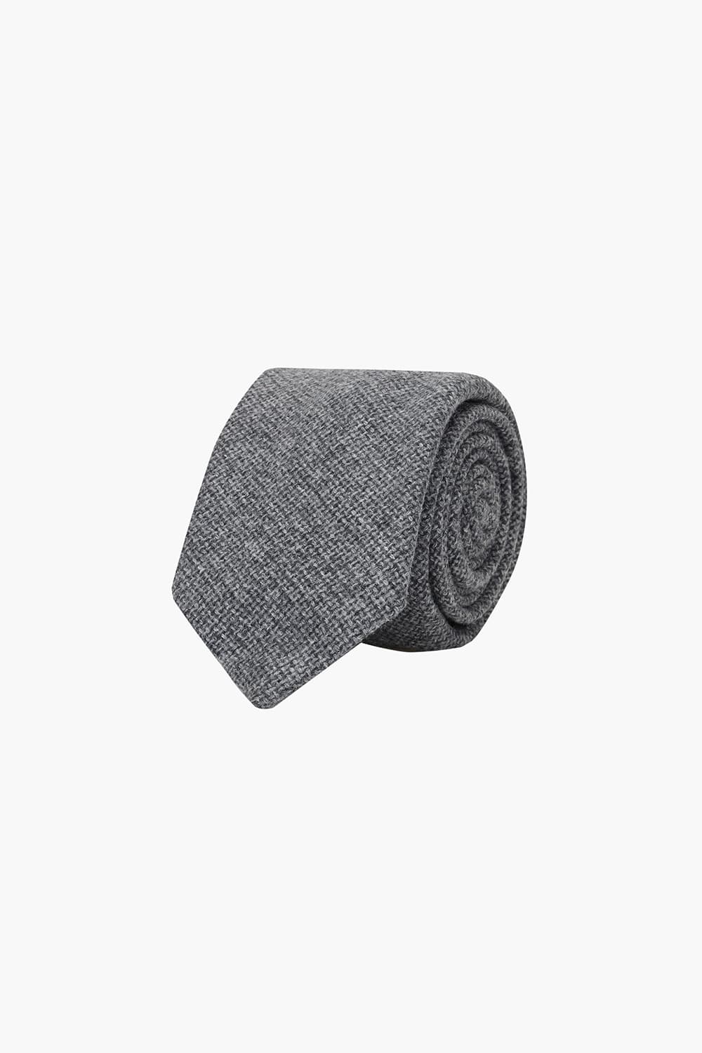 울 실크 혼방 베이직 101 다크그레이 넥타이