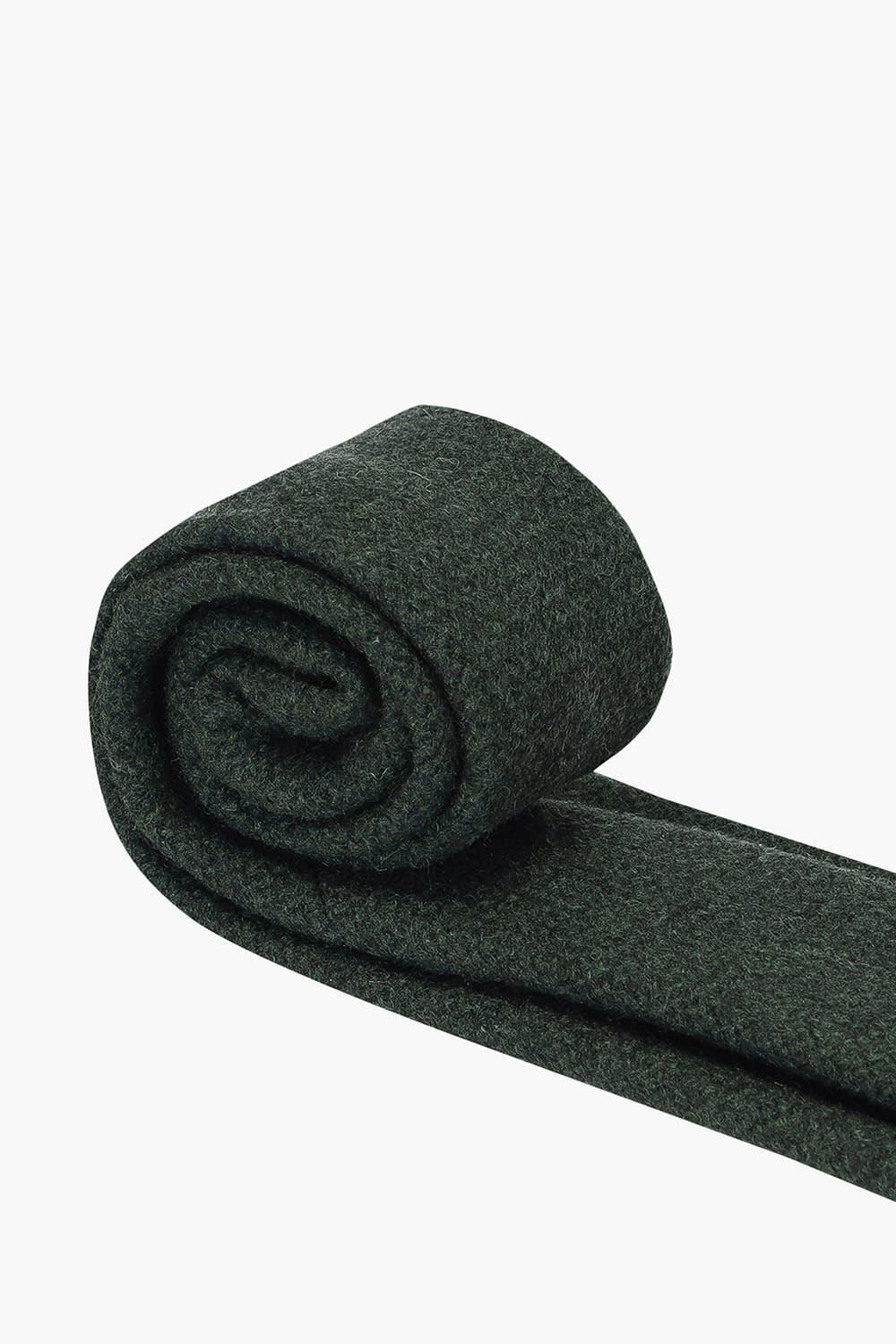 울 실크 혼방 베이직 101 다크그린 넥타이