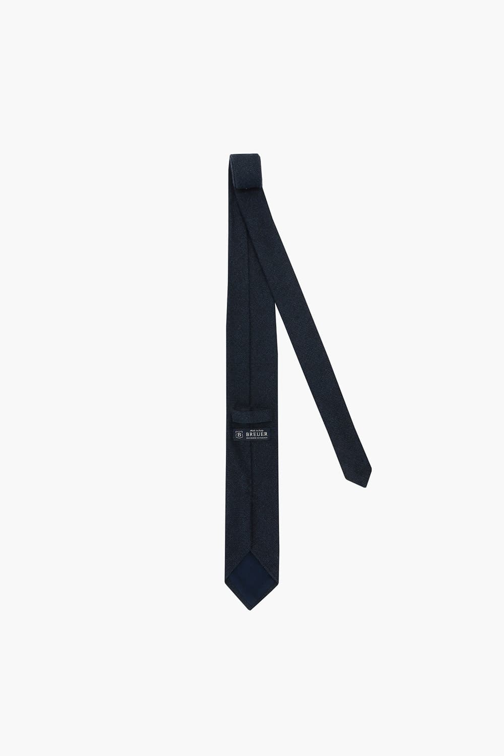 울 실크 혼방 베이직 101 다크네이비 넥타이