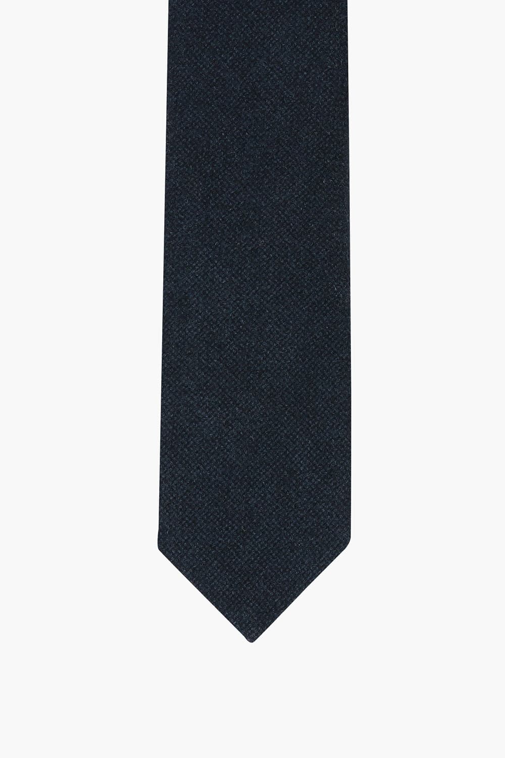 울 실크 혼방 베이직 101 다크네이비 넥타이