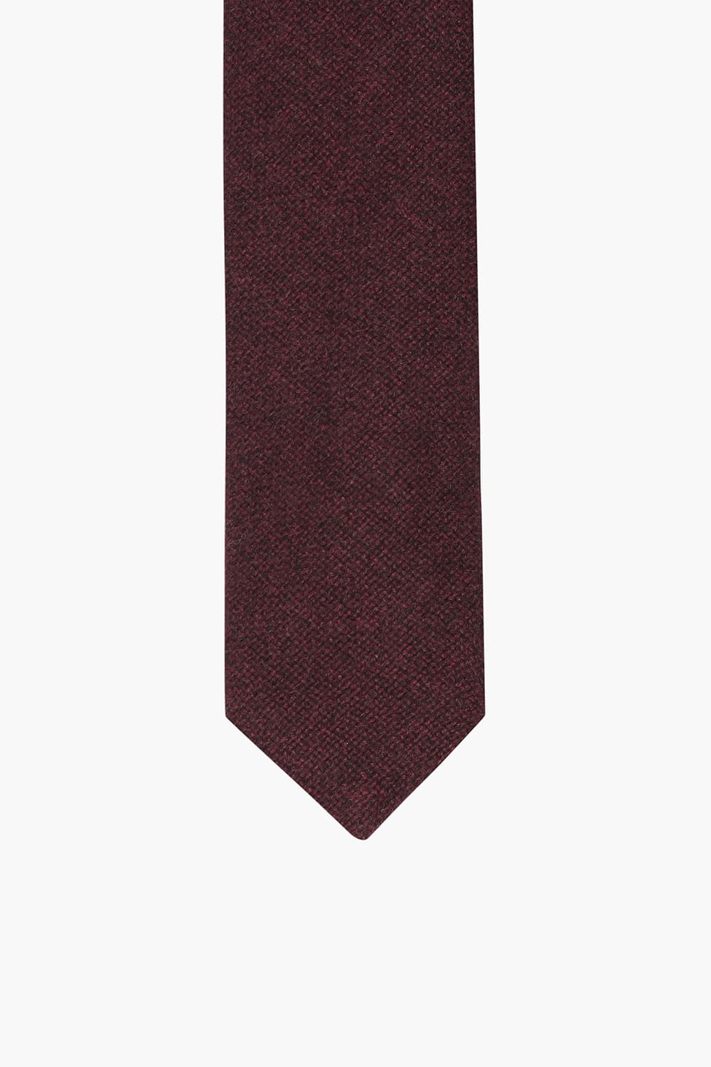 울 실크 혼방 베이직 101 버건디 넥타이