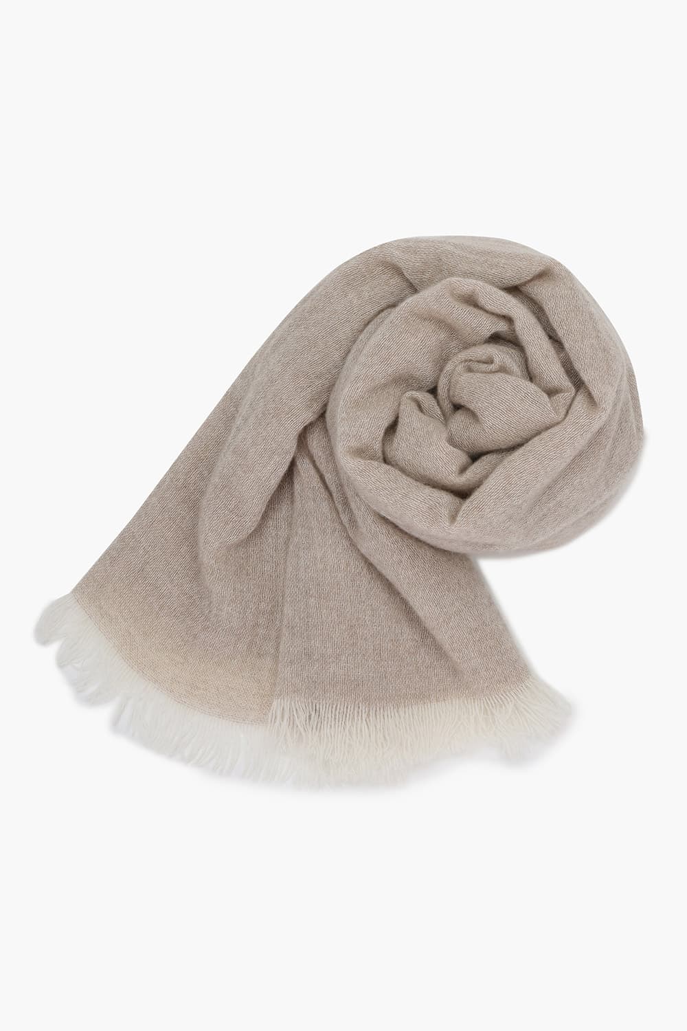 캐시미어 스몰 프린지 101 베이지 머플러