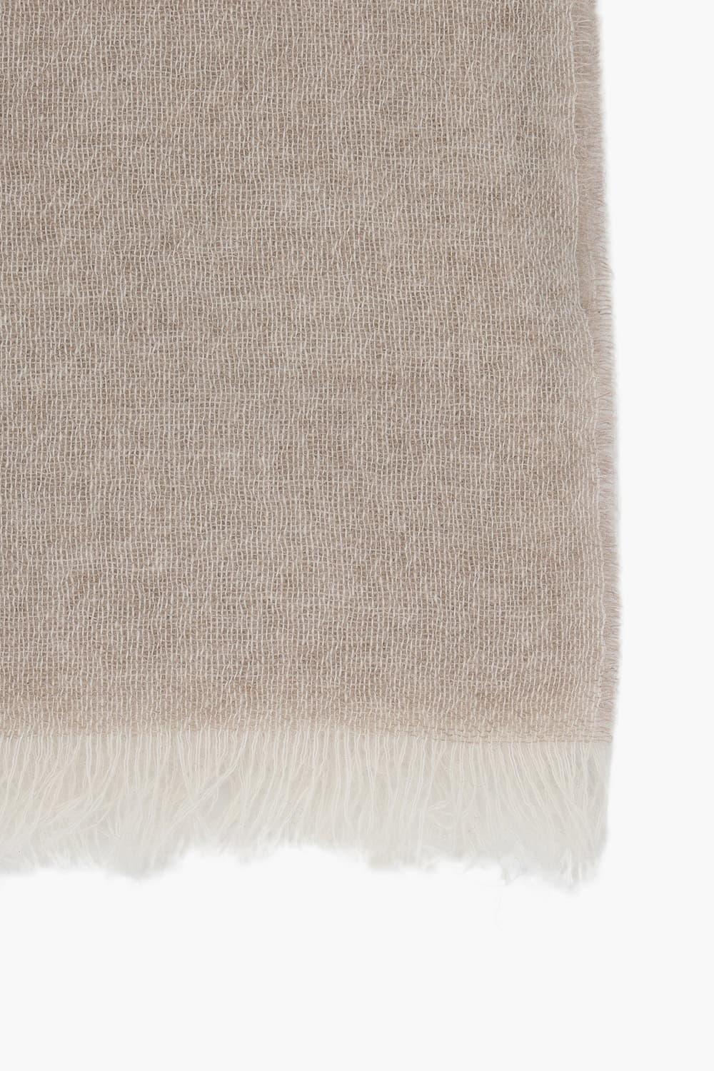 캐시미어 스몰 프린지 101 베이지 머플러