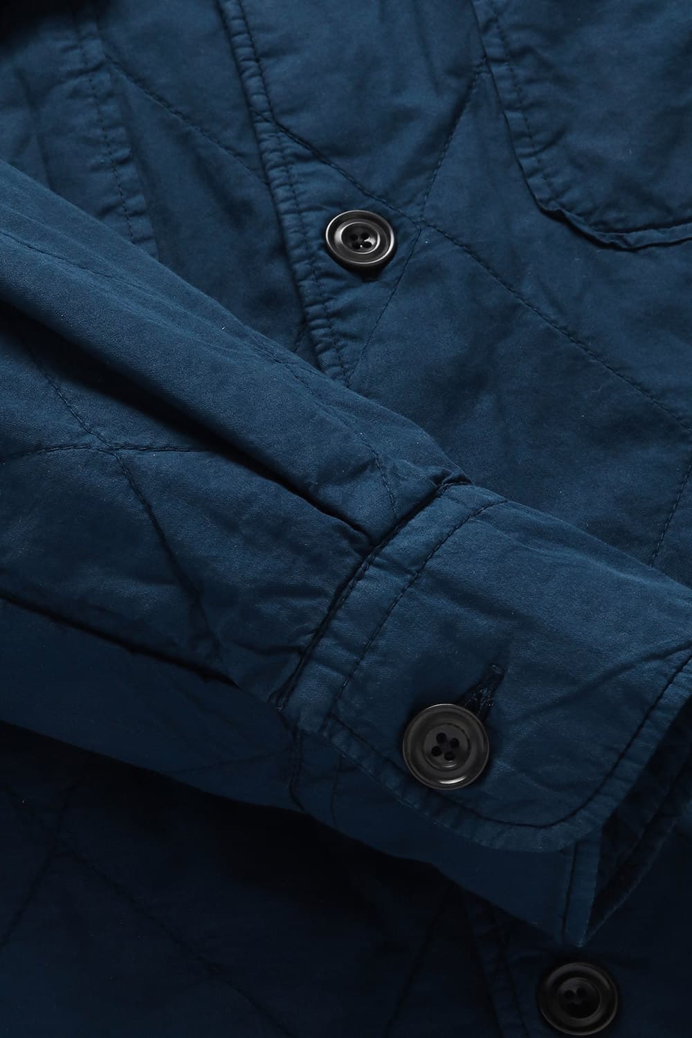 PETER 코튼 퀼팅 셔츠형 001 네이비 캐주얼 자켓