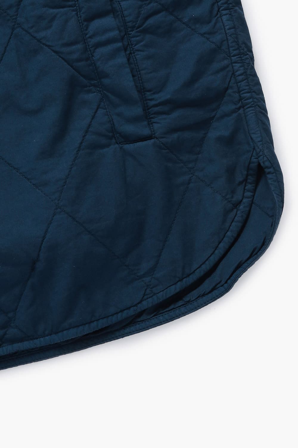 PETER 코튼 퀼팅 셔츠형 001 네이비 캐주얼 자켓