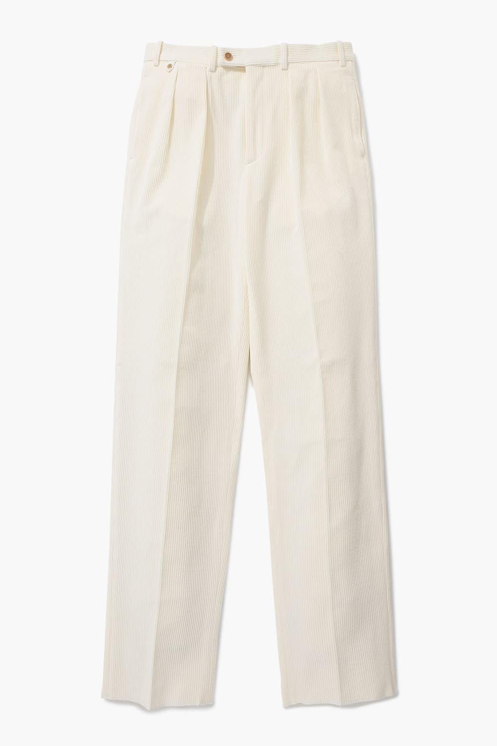 BAC J 코튼 코듀로이 와이드 103 아이보리 캐주얼 팬츠