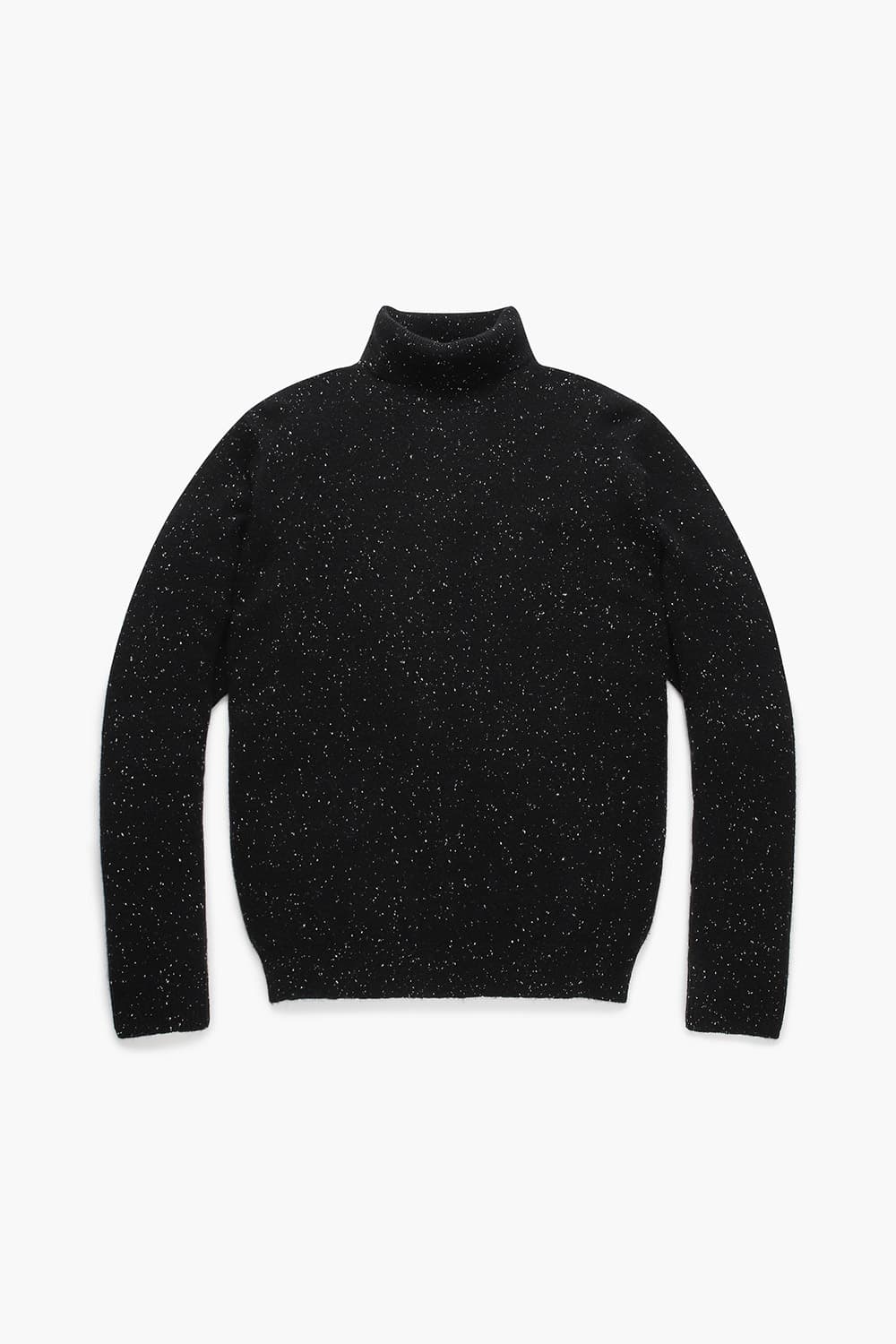 캐시미어 터틀넥 블랙 긴소매 니트