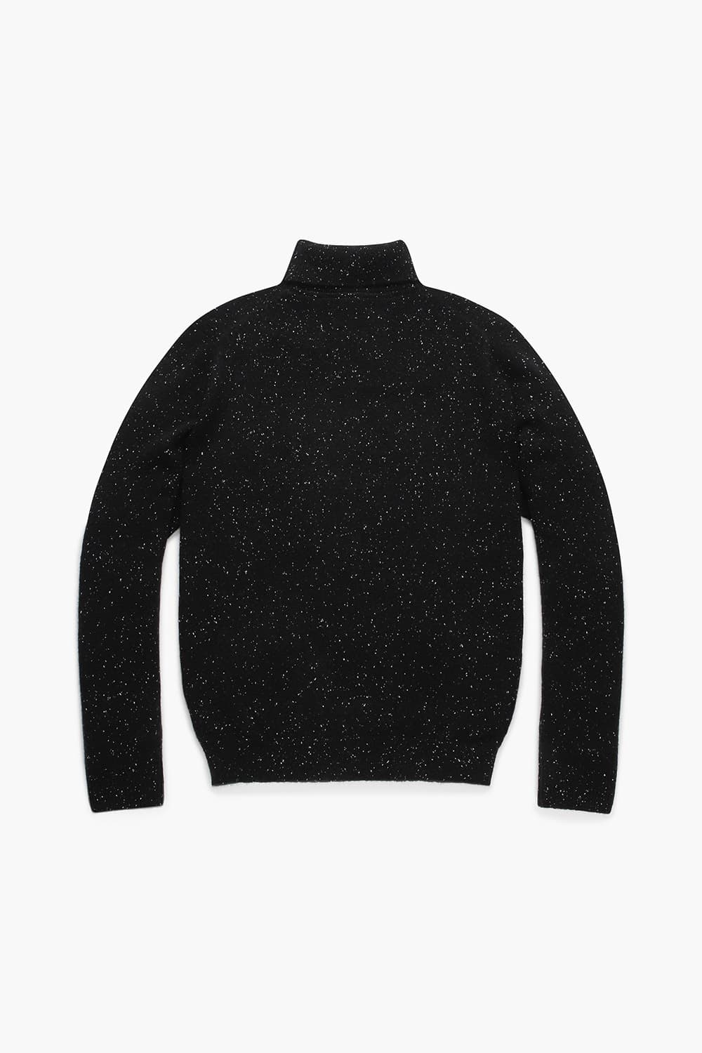 캐시미어 터틀넥 블랙 긴소매 니트