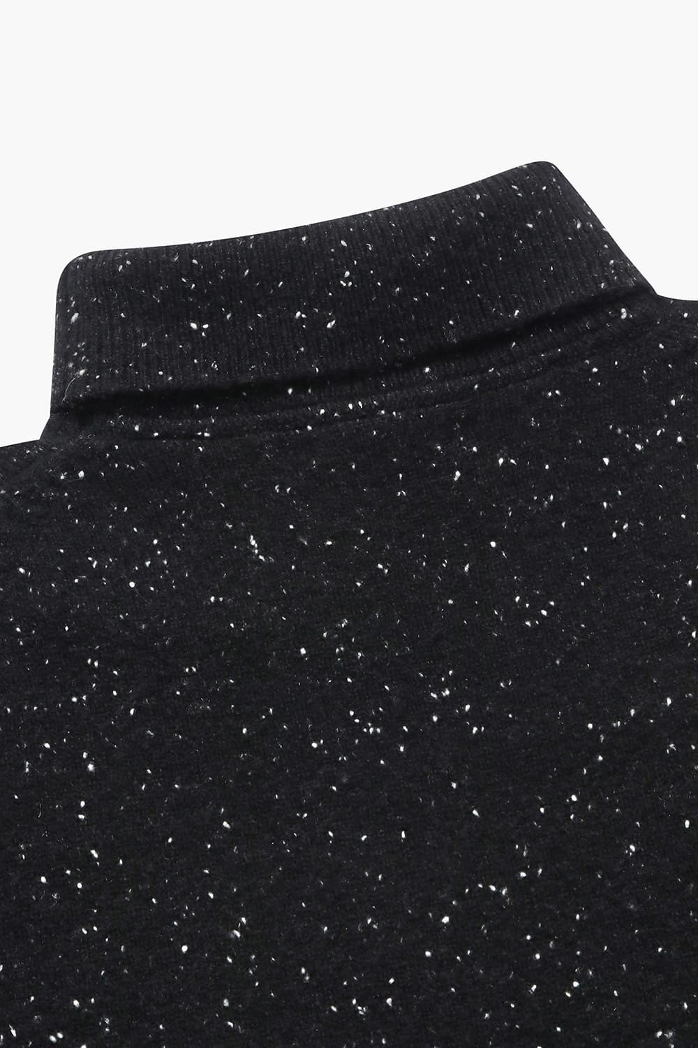 캐시미어 터틀넥 블랙 긴소매 니트
