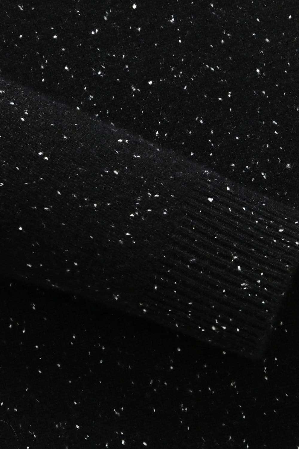 캐시미어 터틀넥 블랙 긴소매 니트