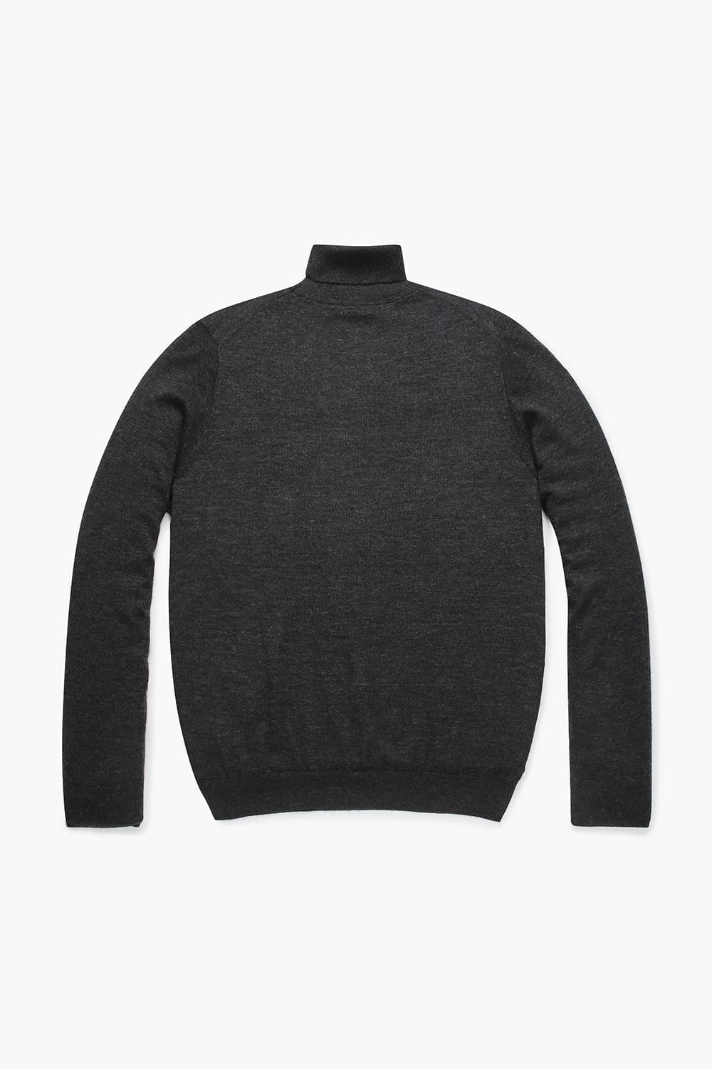 캐시미어 터틀넥 차콜그레이 긴소매 니트
