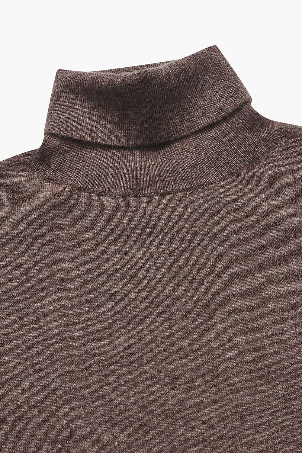WS 캐시미어 터틀넥 805 다크브라운 긴소매 니트