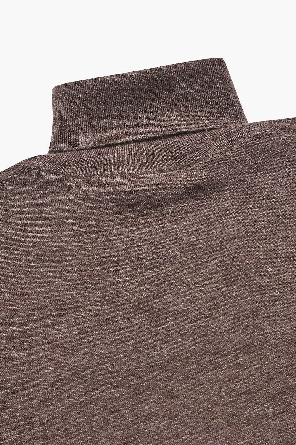 WS 캐시미어 터틀넥 805 다크브라운 긴소매 니트