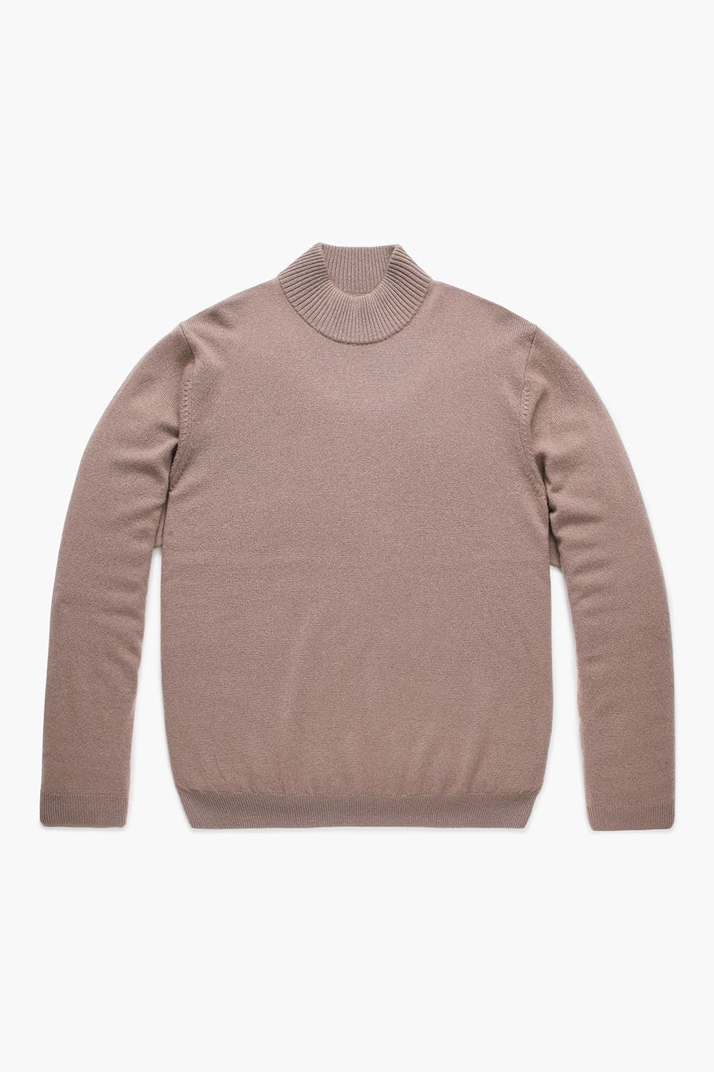 WS 캐시미어 헨리넥 804 브라운 긴소매 니트