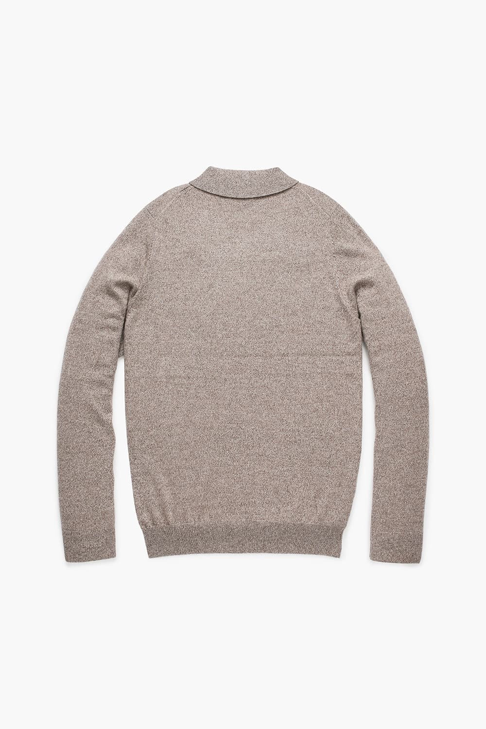 캐시미어 폴로 브라운 긴소매 니트