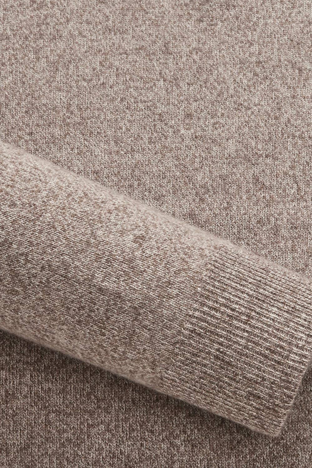 캐시미어 폴로 브라운 긴소매 니트