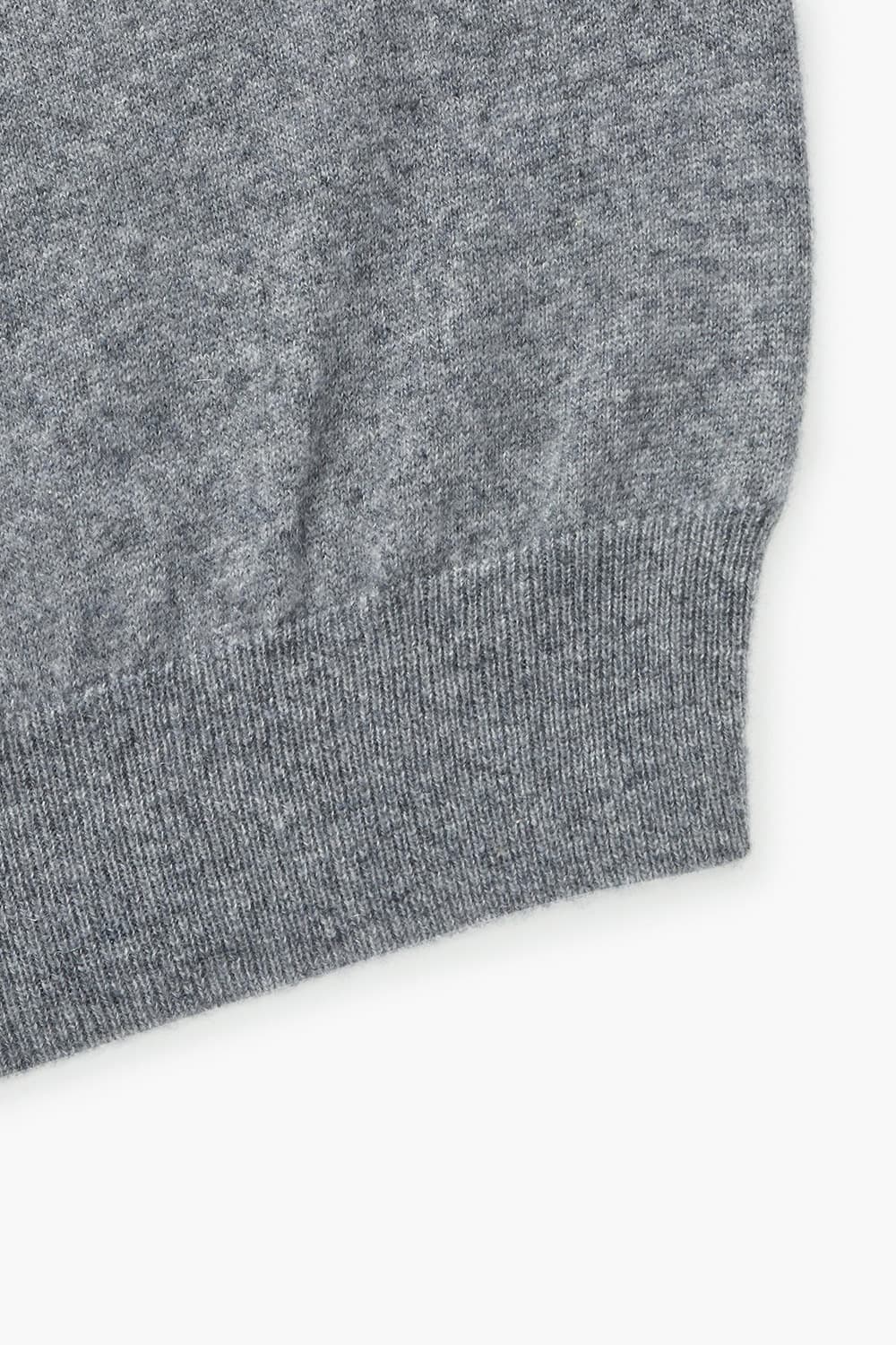 WS 캐시미어 폴로 802 그레이 긴소매 니트