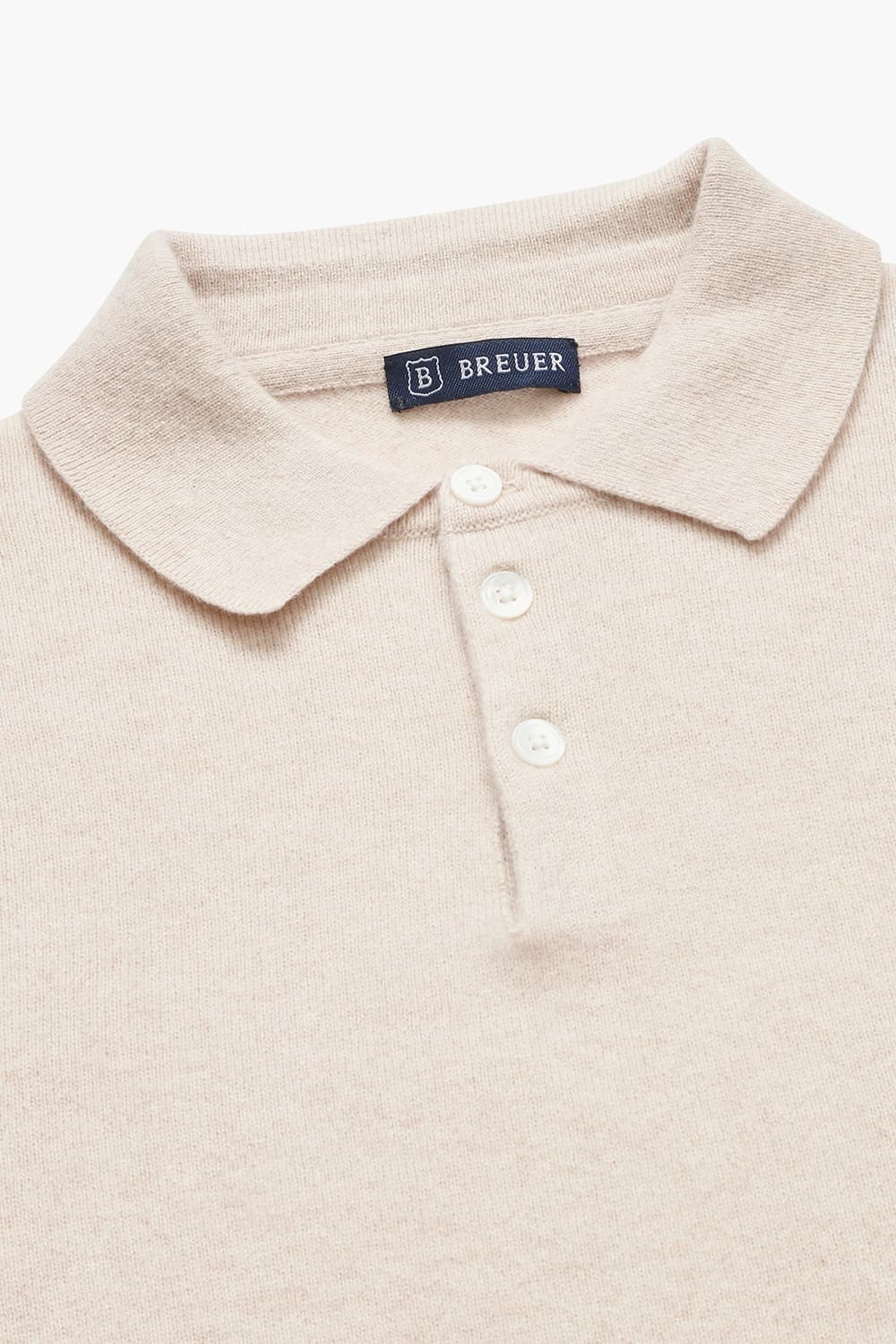 WS 캐시미어 폴로 802 라이트베이지 긴소매 니트