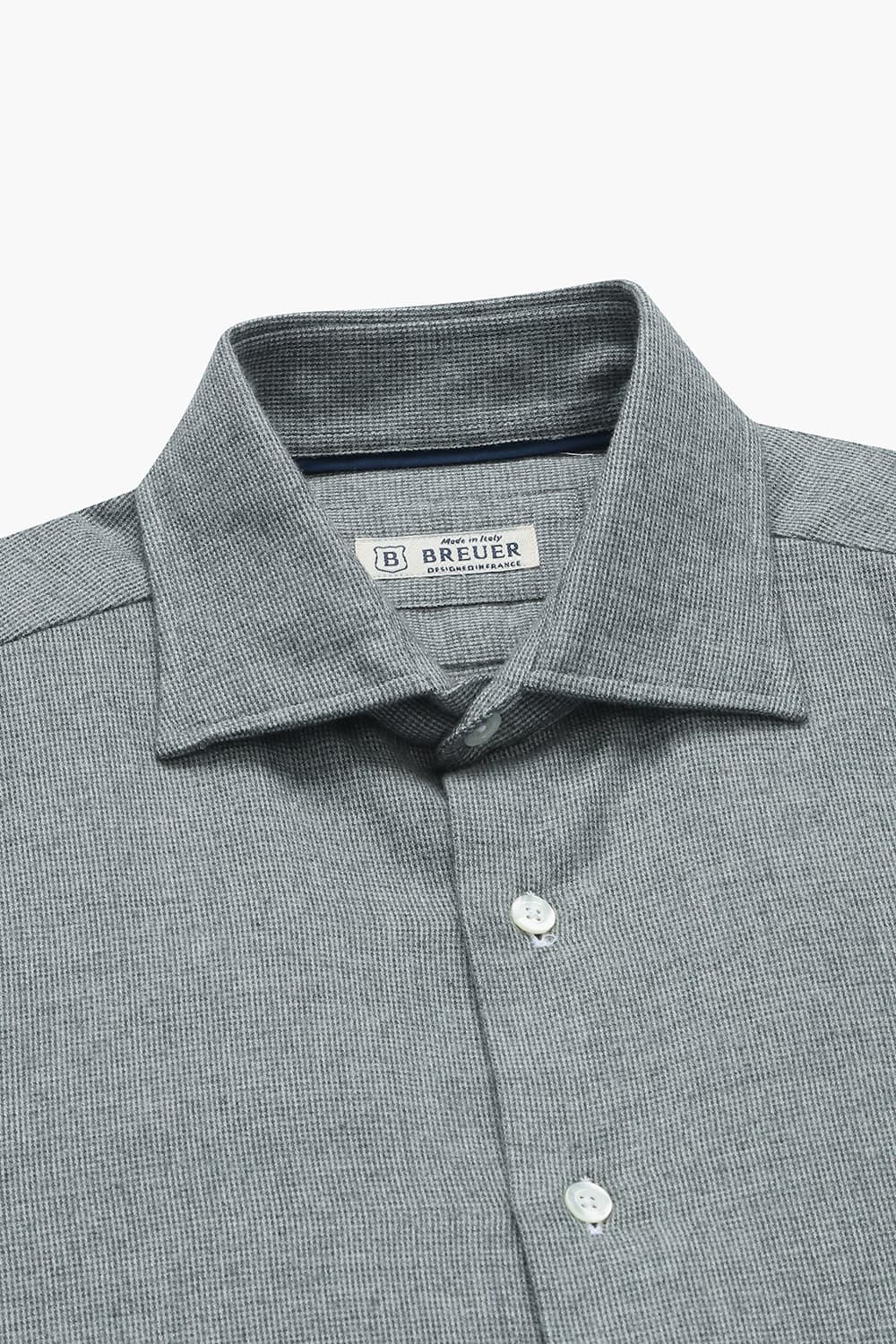 코튼 마이크로 하운드투스 플란넬 셔츠 BE150H440702