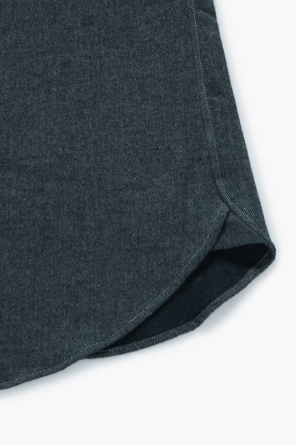 코튼 트윌 플란넬 304 차콜그레이 셔츠