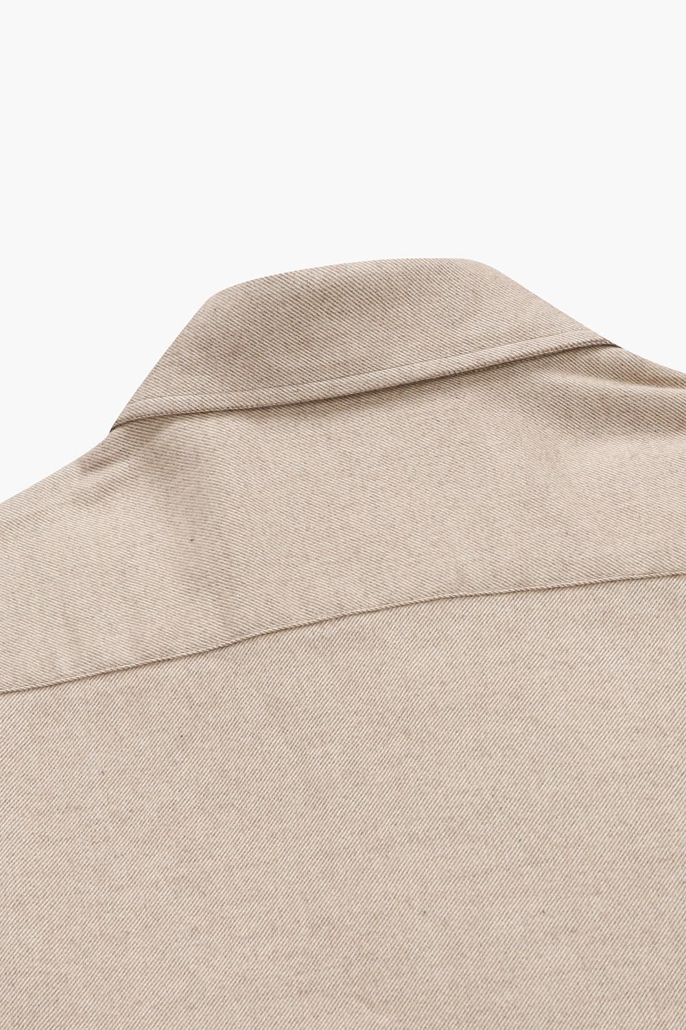 코튼 트윌 플란넬 304 라이트브라운 셔츠