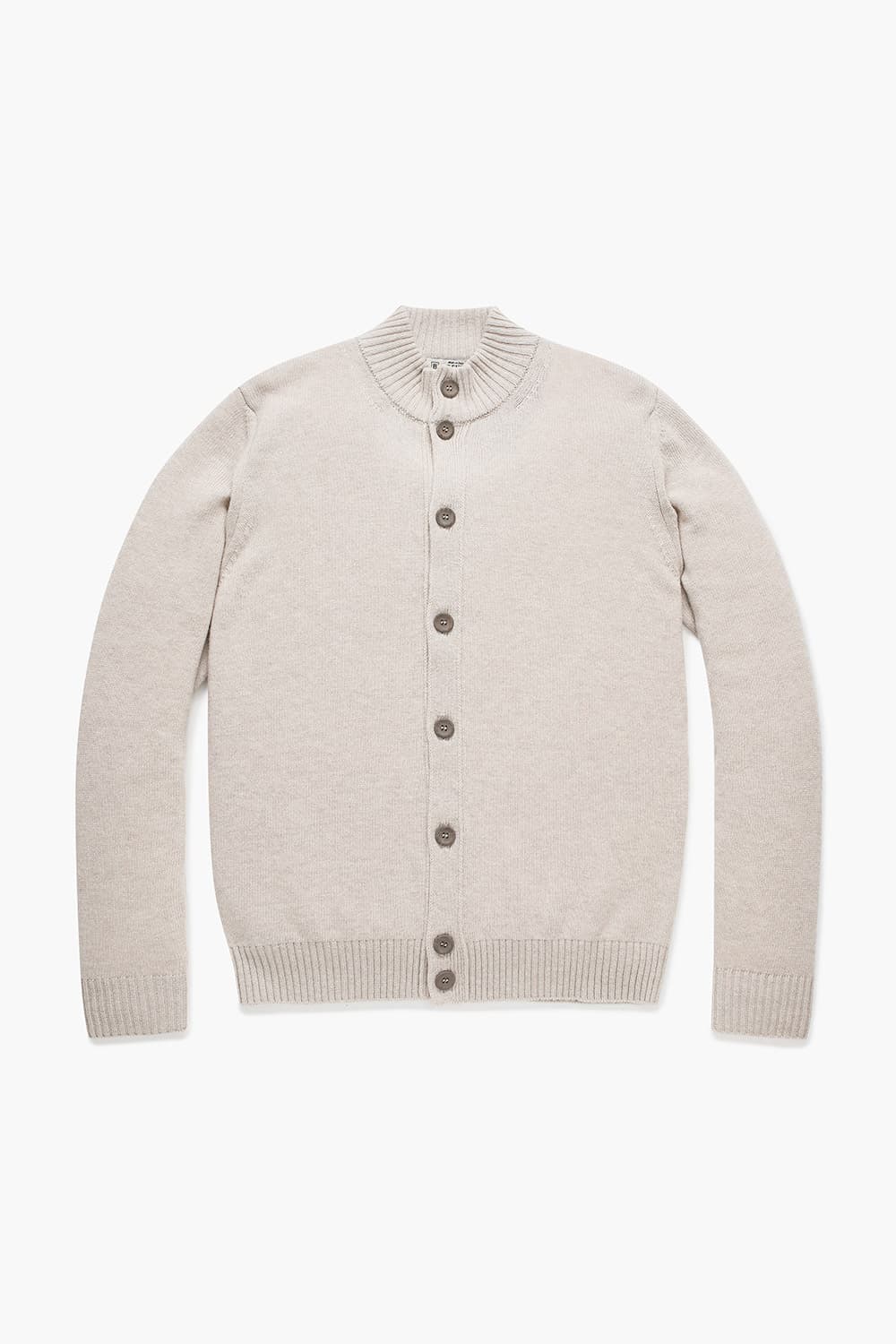 GILET 울 헨리넥 104 라이트베이지 가디건