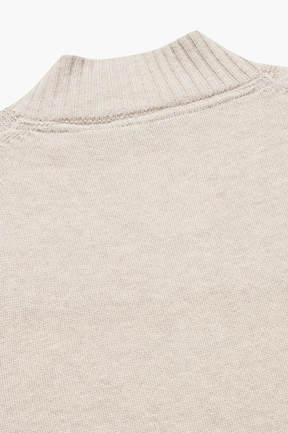 GILET 울 헨리넥 104 라이트베이지 가디건