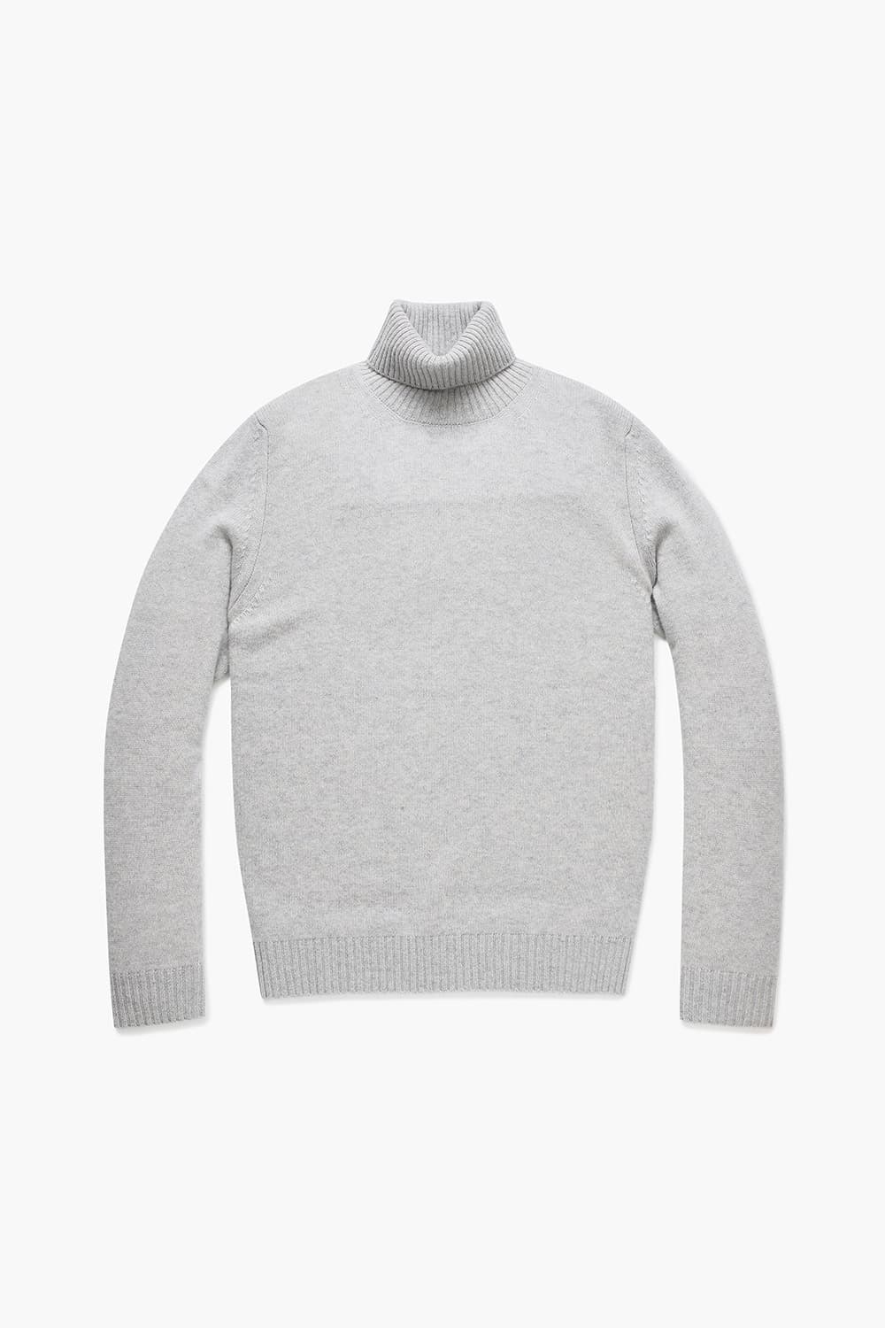 ROULE 울 터틀넥 103 라이트그레이 긴소매 니트
