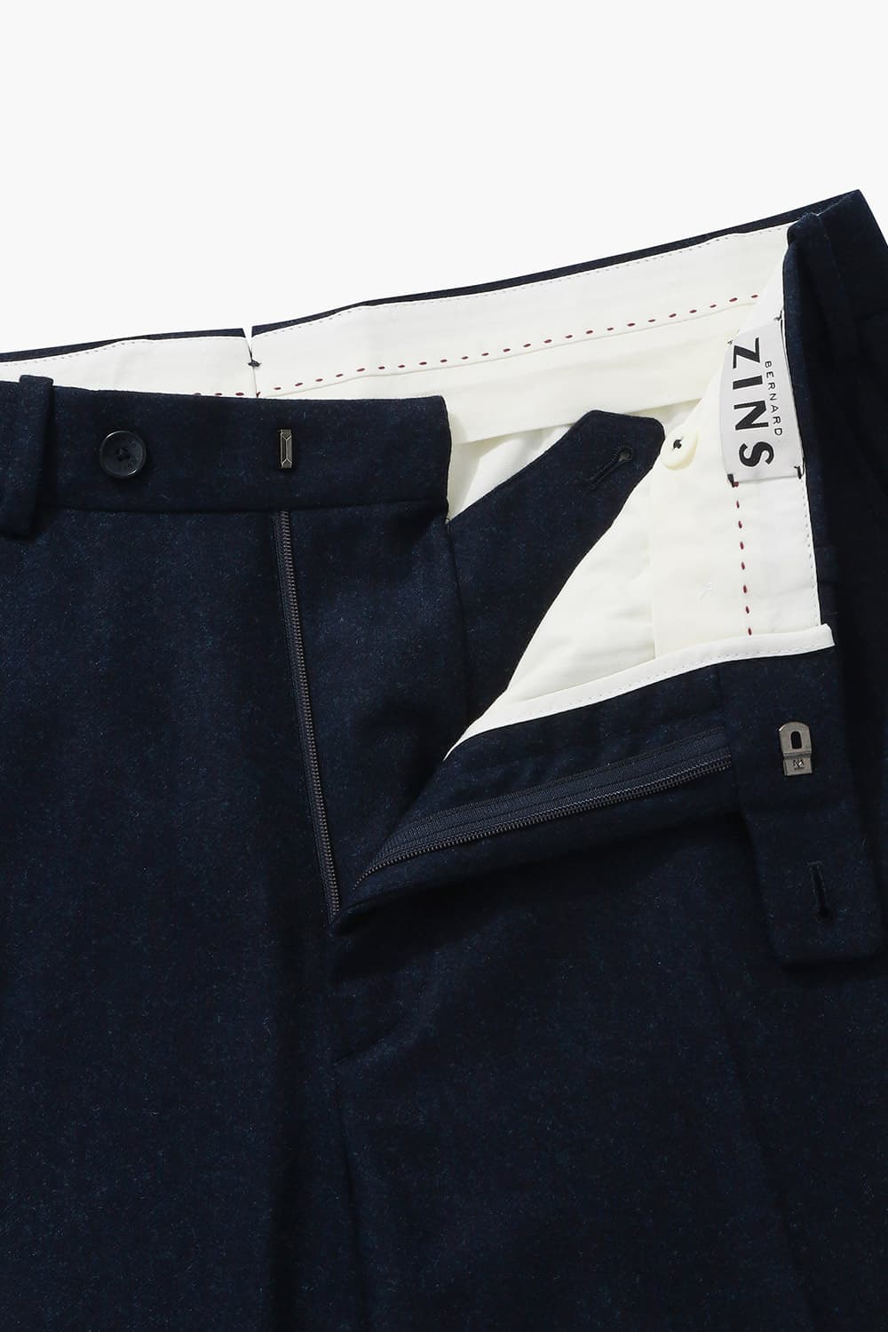 WILLIAM 울 플란넬 스트레이트 101 다크네이비 팬츠