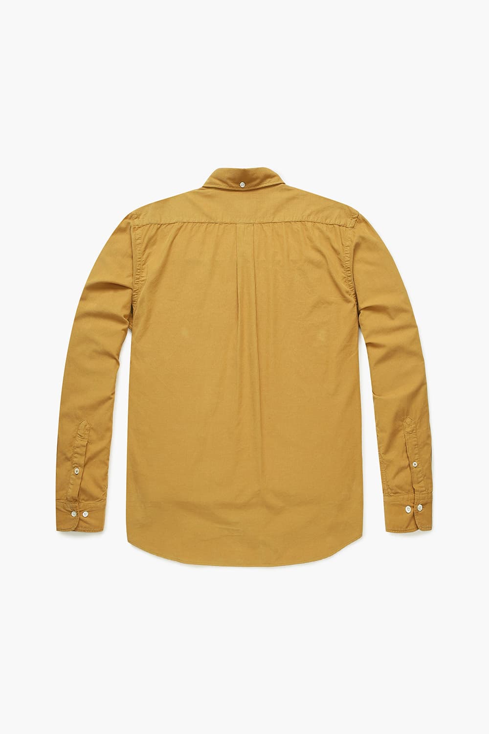 PITT PAT 코튼 타탄 체크 버튼 다운 카라 110 다크옐로우 셔츠