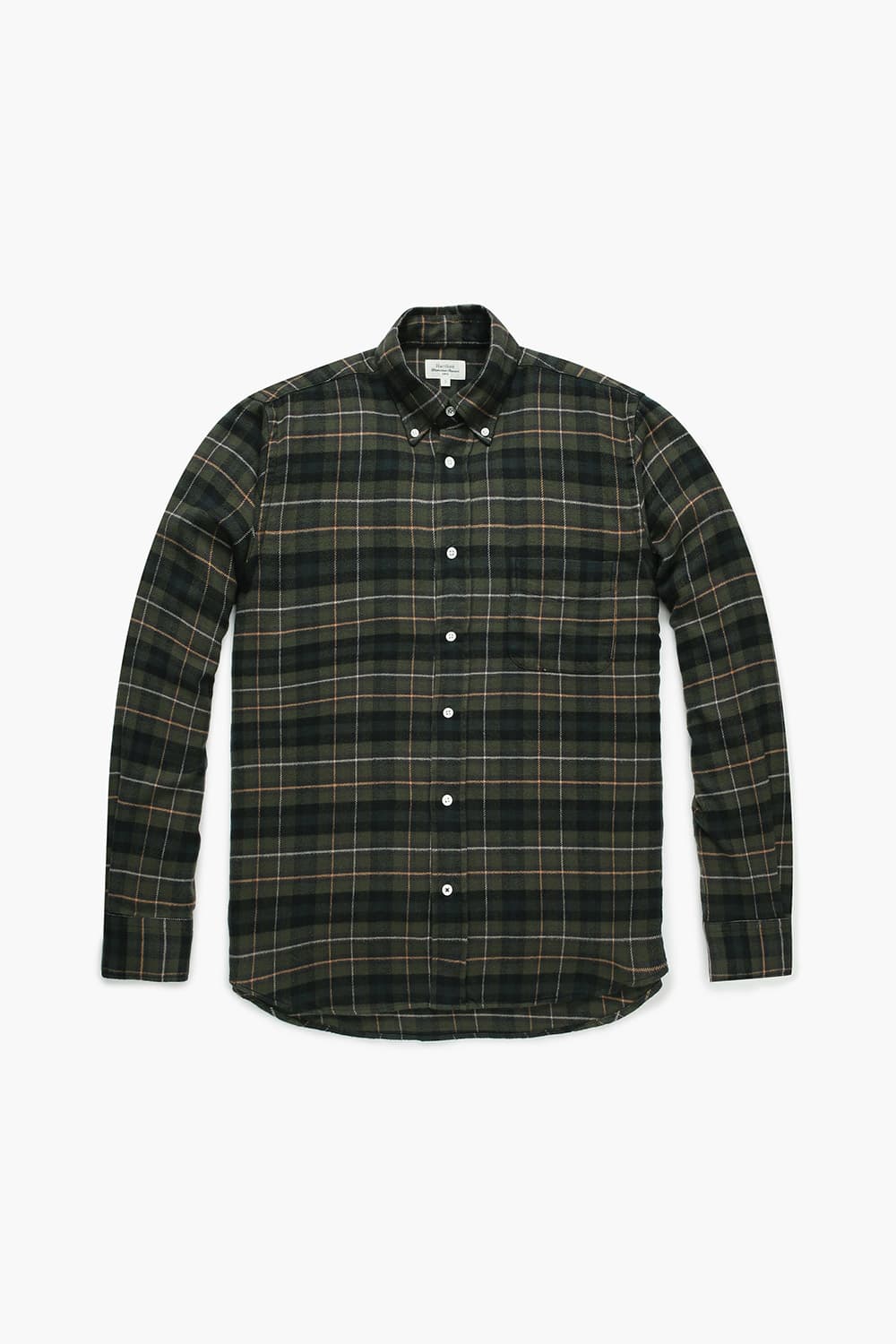 PITT 코튼 버튼 다운 카라 109 다크카키 셔츠