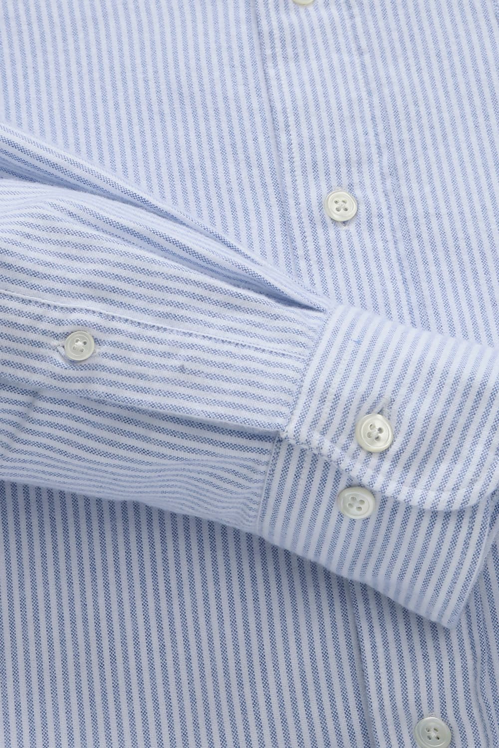 PITT 코튼 스트라이프 버튼 다운 카라 107 라이트블루 셔츠