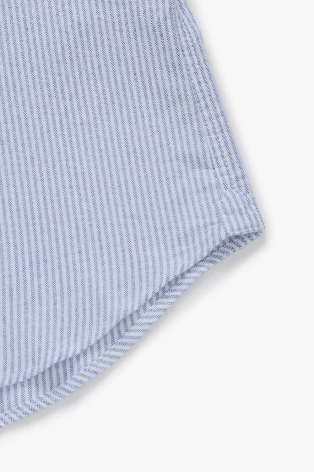 PITT 코튼 스트라이프 버튼 다운 카라 107 라이트블루 셔츠