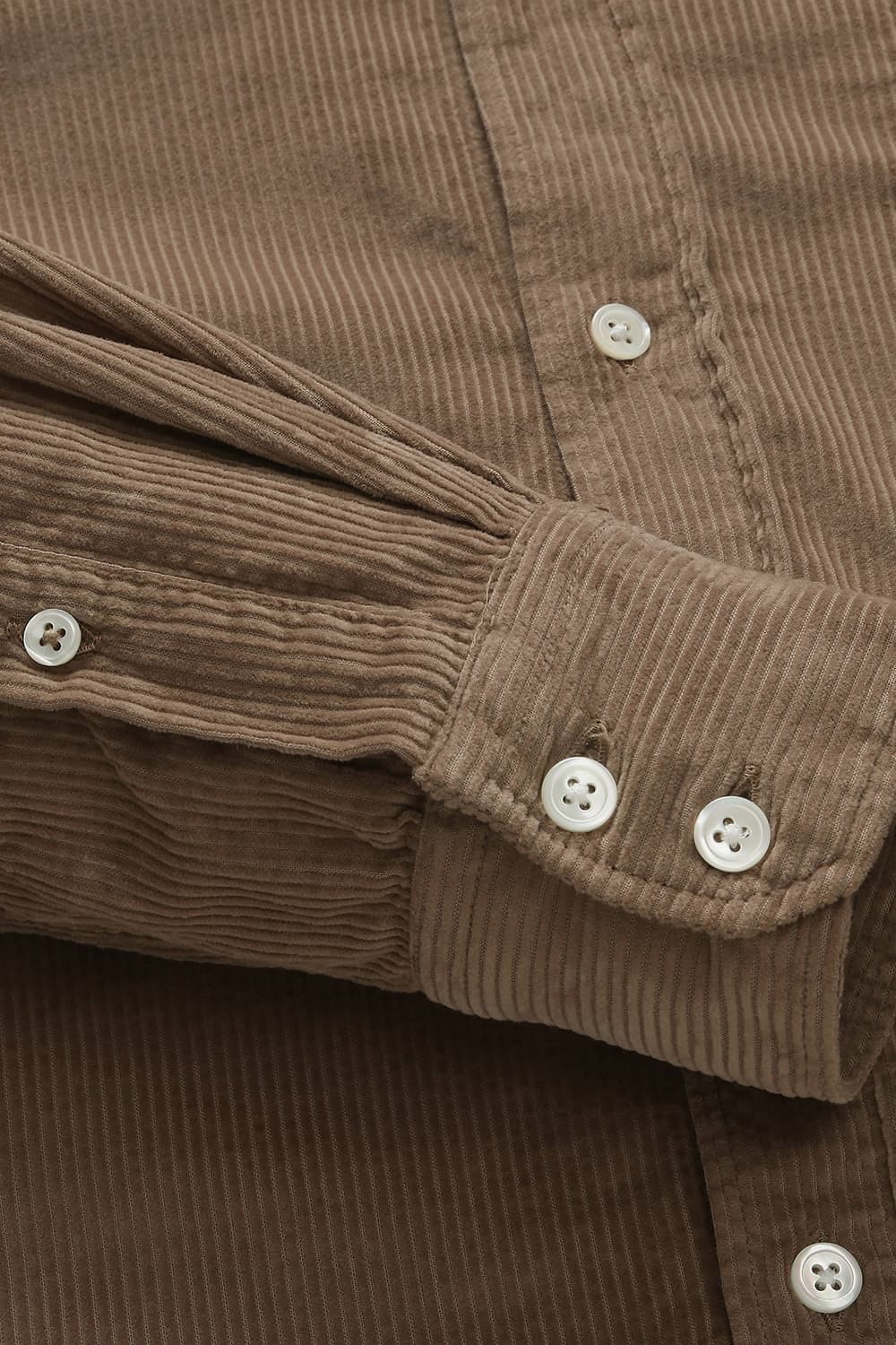 PAUL PAT 코튼 포켓 106 브라운 셔츠