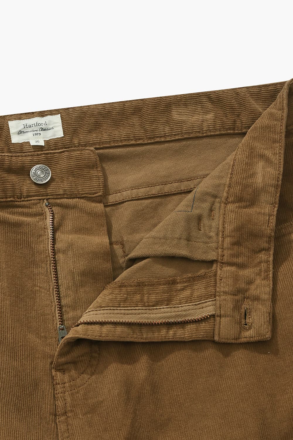 TIM 코튼 코듀로이 세미와이드 103 브라운 캐주얼 팬츠