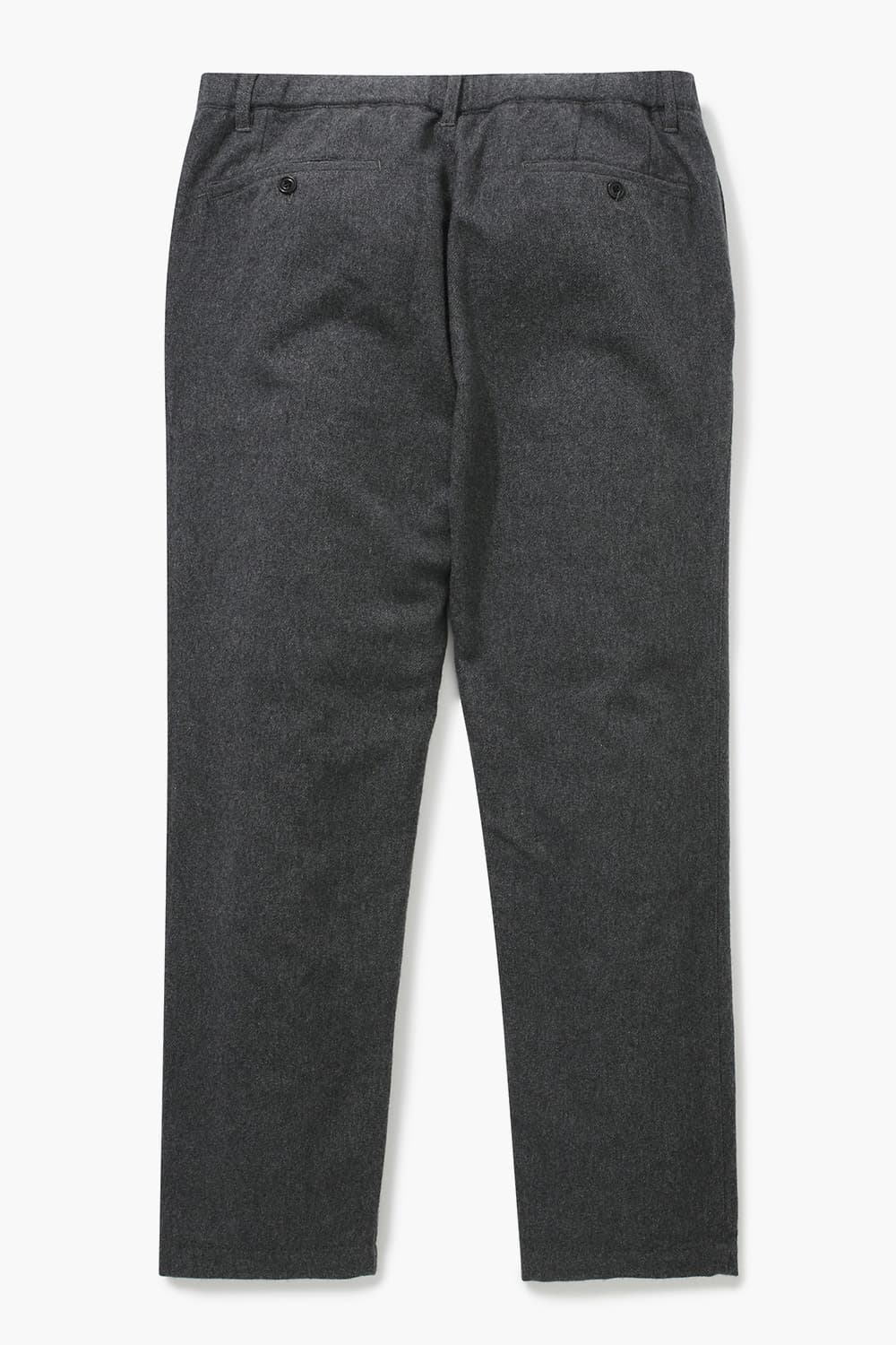 TANKER 울 혼방 드로우스트링 세미와이드 102 차콜그레이 팬츠