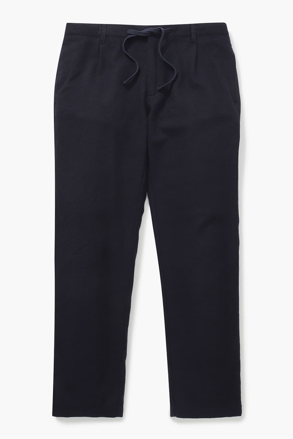 TANKER 울 혼방 드로우스트링 세미와이드 102 다크네이비 팬츠