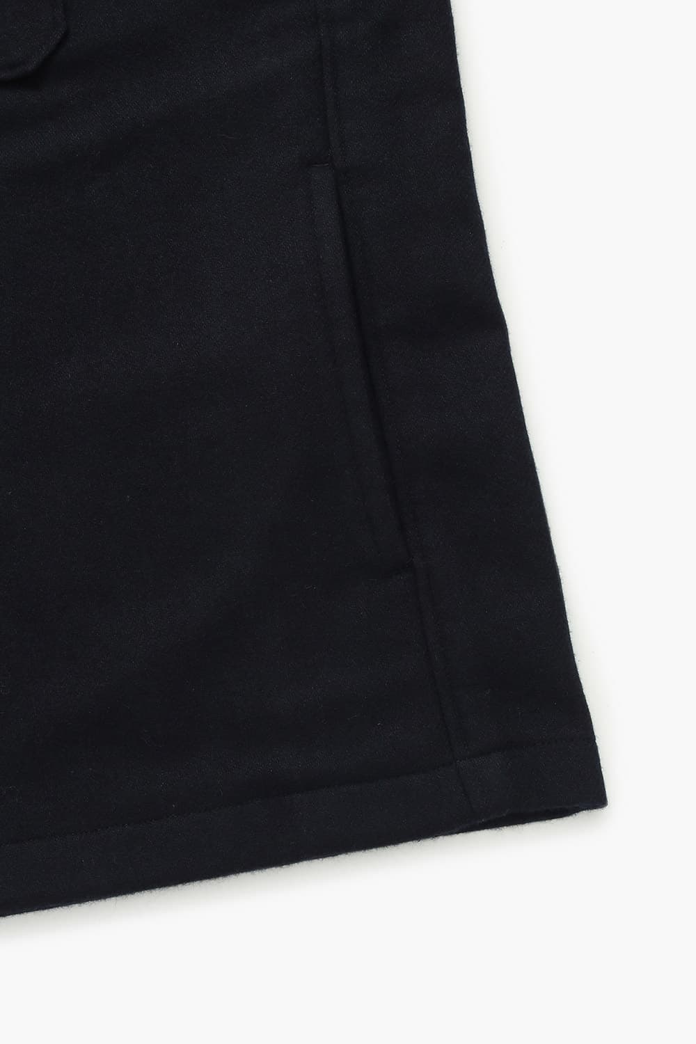 울 혼방 투 포켓 셔츠형 다크네이비 캐주얼 자켓