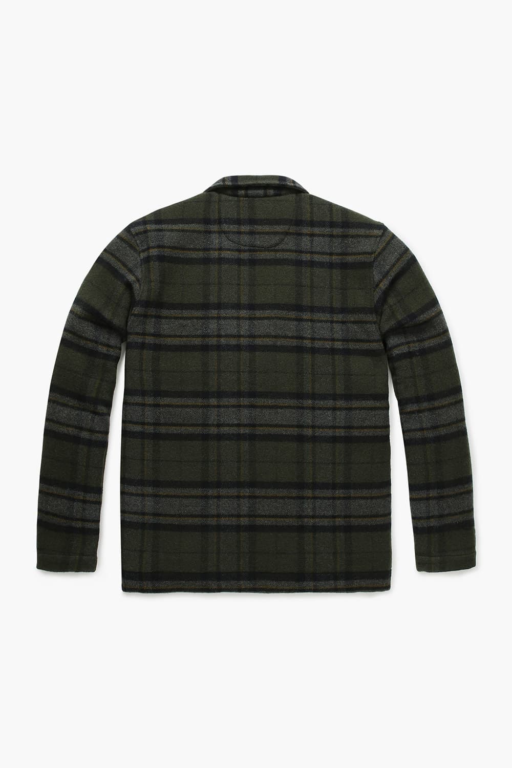 PERRY 울 타탄 체크 셔츠형 104 다크카키 캐주얼 자켓