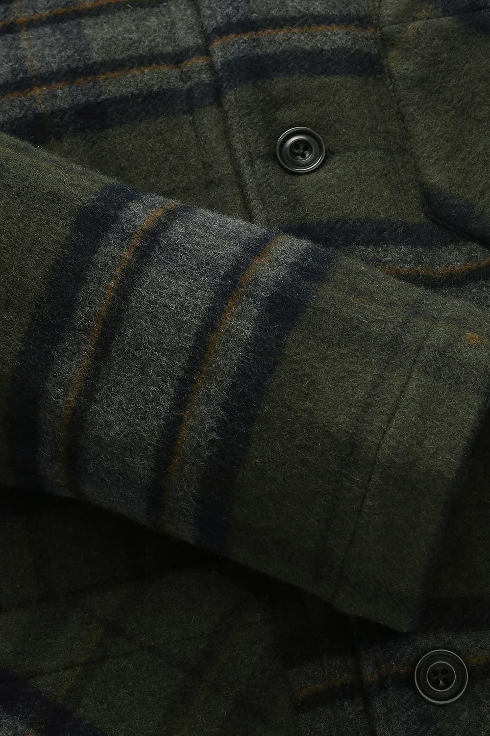 PERRY 울 타탄 체크 셔츠형 104 다크카키 캐주얼 자켓