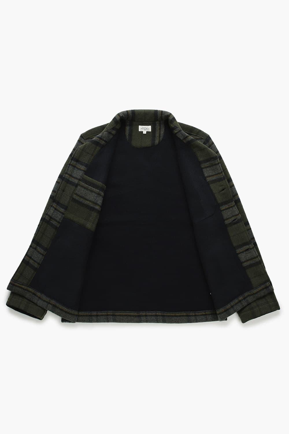 PERRY 울 타탄 체크 셔츠형 104 다크카키 캐주얼 자켓