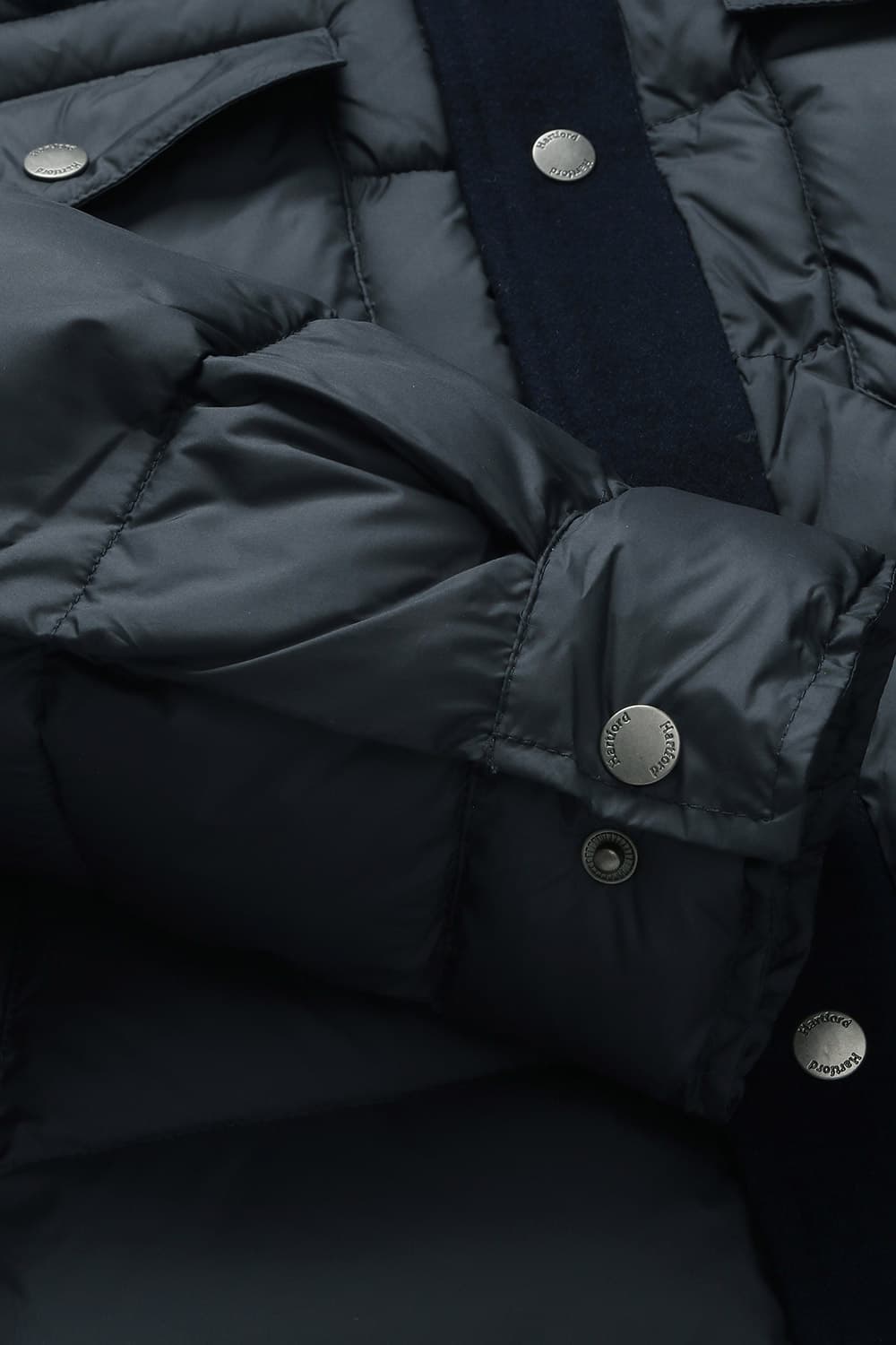 덕다운 투 포켓 102 다크네이비 패딩 점퍼