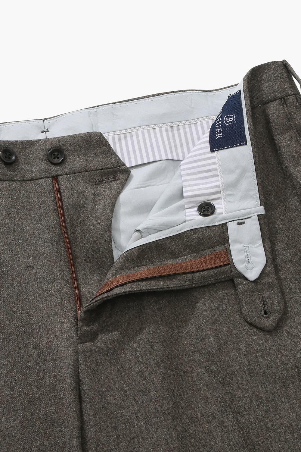 VBC 울 테이퍼드 801 다크브라운 팬츠