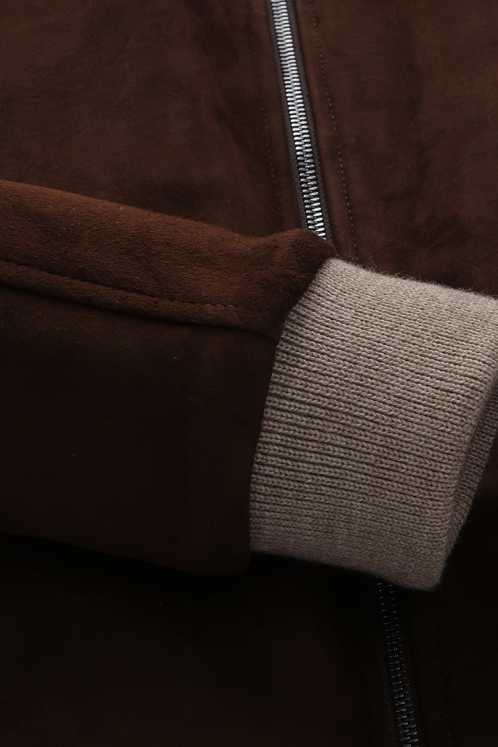 램스킨 스웨이드 블루종 802 다크브라운 점퍼